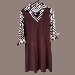 Jessica Howard Petite 70s Office Dress Size 8